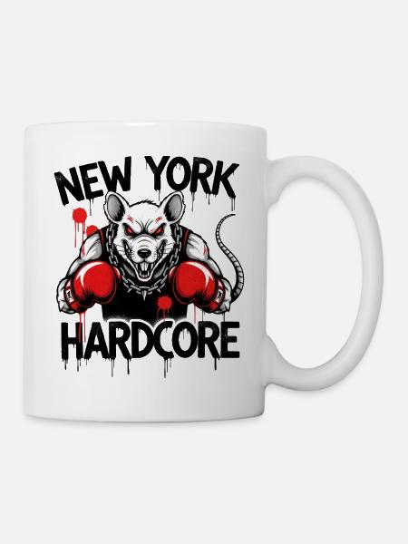 Urban Bulldog Kampf für NY Hardcore - Tasse - Weiß