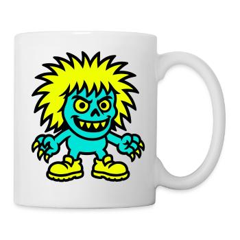 Monster with yellow hair - Mug - white - Right