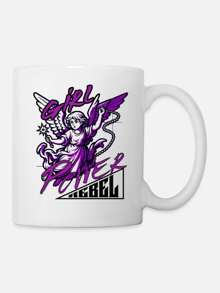 Engelsrebell - Tasse - Weiß