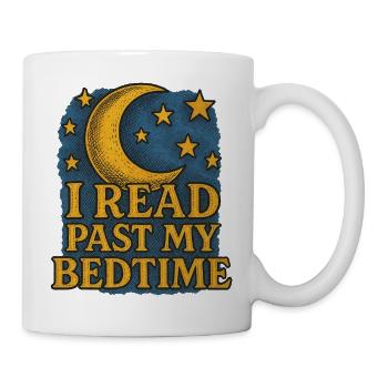 Moon and Stars Bedtime Reading Design - Mug - white - Right