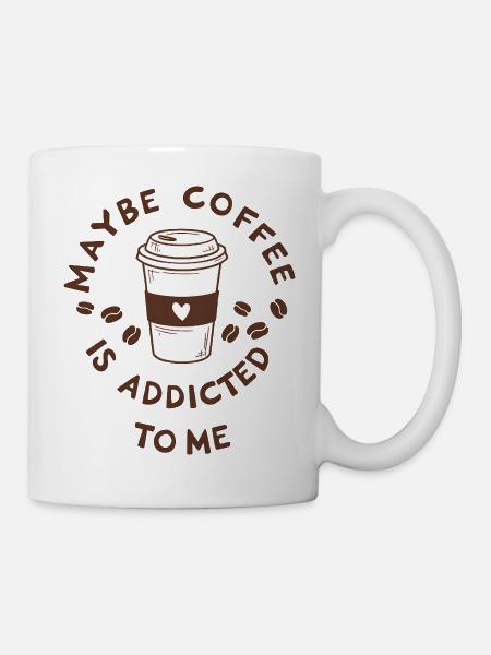 Citation amusante de l’amateur de café - Mug blanc - blanc