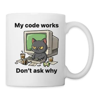 My code works Don't ask why - Mug - white - Right