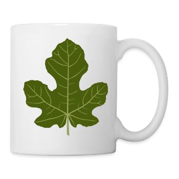 Fig Green Leaf Nature Design - Mug - white - Right