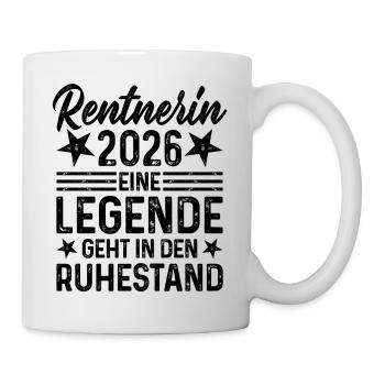 Retraité 2026 Une légende prend sa retraite - Mug blanc - blanc - Droite
