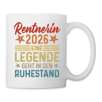 Retraité 2026 Une légende prend sa retraite - Mug blanc - blanc - Droite
