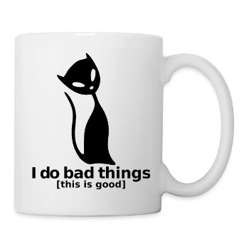 Black Cat – Sexy, Cheeky & Iconic - Mug - white - Right