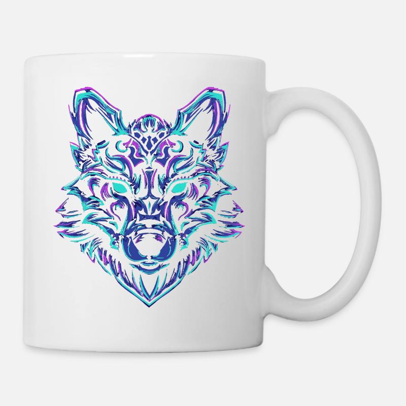 NéonWolf - Mug blanc - blanc
