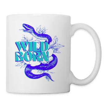Lebendige Schlange Wild Born Illustration - Tasse - Weiß - Rechts