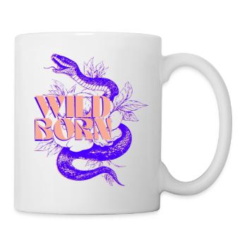 Illustration de serpent né sauvage - Mug blanc - blanc - Droite