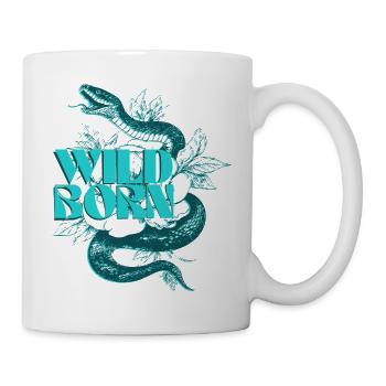 Wild Born Snake Botanisches Design - Tasse - Weiß - Rechts