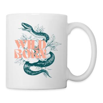 Wild geborene Schlange Illustration - Tasse - Weiß - Rechts