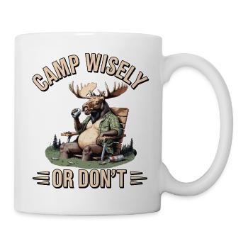 Camp Wisely Moose - Mug blanc - blanc - Droite