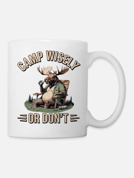 Camp Wisely Moose - Tasse - Weiß