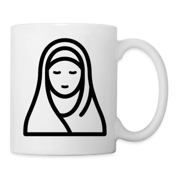 femme musulmane - Mug blanc - blanc - Droite