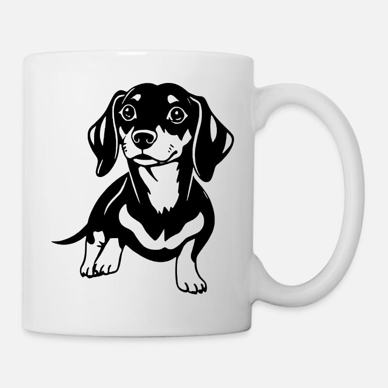 Dachshund - Tasse - Weiß