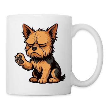 Yorkshire Terrier Yorkie Yorkiebesitzer Yorkies - Tasse - Weiß - Rechts