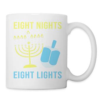 Hanukkah Chanukkah Hanukah - Tasse - Weiß - Rechts