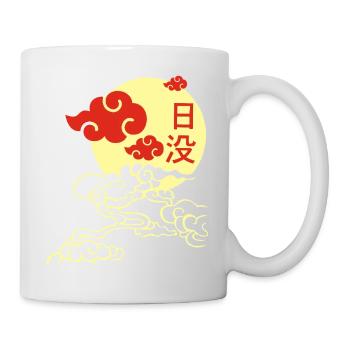 Coucher de soleil japonais - Mug blanc - blanc - Droite