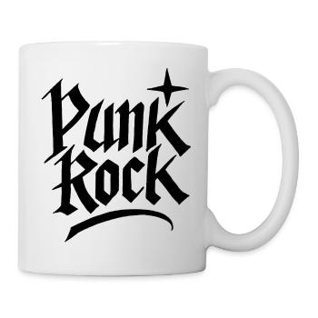 Lettrage gothique punk rock - Mug blanc - blanc - Droite