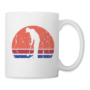 Play Golf Cheaper Than Therapy Retro Humor - Mug - white - Right