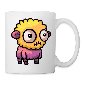 Sheep Halloween Comic Zombie - Mug - white - Right