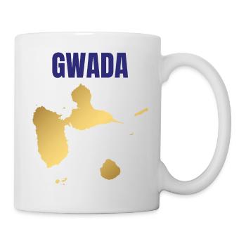 GWADA Golden Map West Indies T-shirt - Mug - white - Right