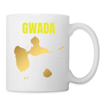GWADA Golden Map West Indies T-shirt - Mug - white - Right