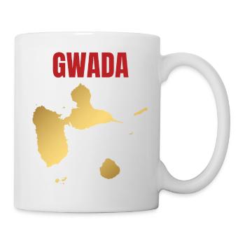 GWADA Golden Map West Indies T-shirt - Mug - white - Right