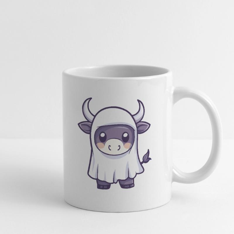 Stier Halloween Geist Tasse