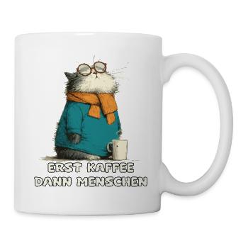 First coffee, then people Cat - Mug - white - Right