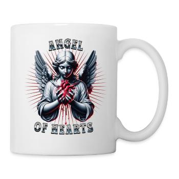 Engel mit blutendem Herz - Tasse - Weiß - Rechts