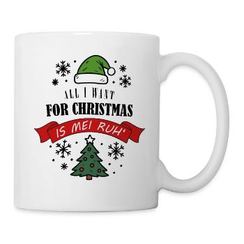 Weihnachtsmuffel Spruch Anti Weihnachten - Tasse - Weiß - Rechts