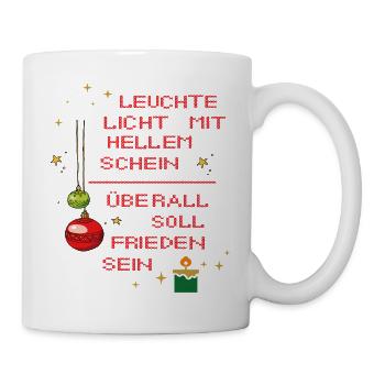 Licht und Frieden zur Weihnacht - Tasse - Weiß - Rechts