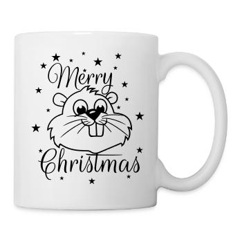 Squirrel – Merry Christmas - Mug - white - Right