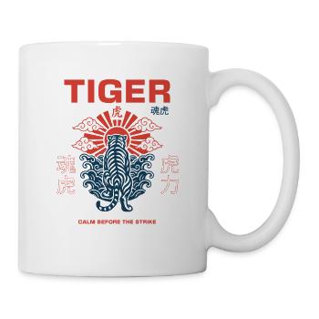 Illustration japonaise du tigre - Mug blanc - blanc - Droite