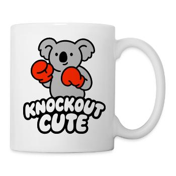 Knockout Cute Koala with Boxing Gloves - Mug - white - Right