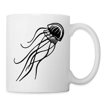 Jellyfish – Ocean & Beach Underwater World - Mug - white - Right