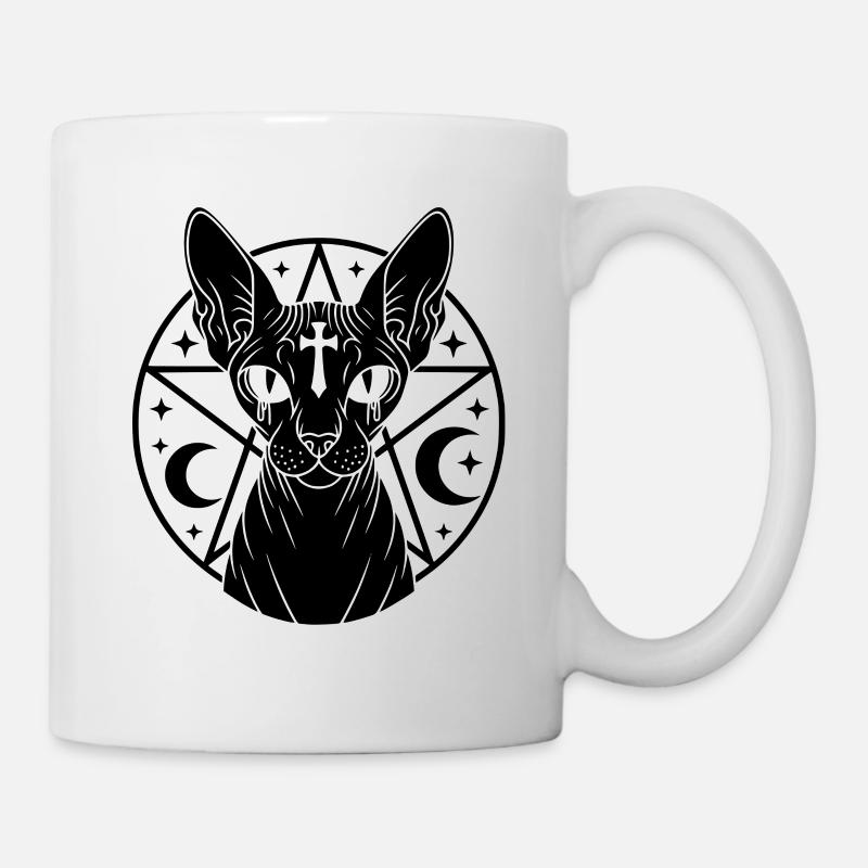 Occulte Sphynx Cat - Mug blanc - blanc