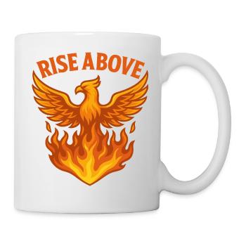 Motif Phénix S’Élever Au-dessus Du Feu - Mug blanc - blanc - Droite