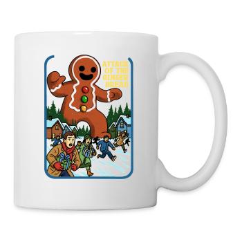 Attaque du pain d’épices - Mug blanc - blanc - Droite