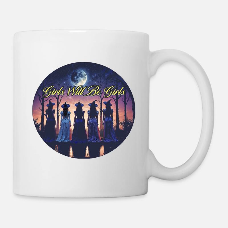 Sorcière Salem Est 1626 : Les filles seront des filles - Mug blanc - blanc