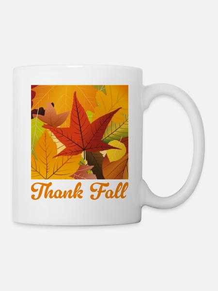 Dank Herbst - Tasse - Weiß