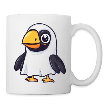 Toucan oiseau Halloween fantôme - Mug blanc - blanc - Droite