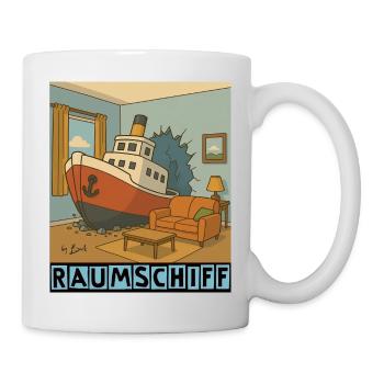 Spaceship by Rico Beck - Mug - white - Right
