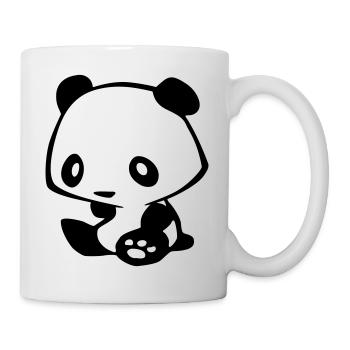 Kawaii Panda – Cute Manga Bear Bamboo - Mug - white - Right