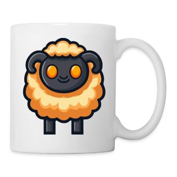 Schaf Halloween Zombie - Tasse - Weiß - Rechts