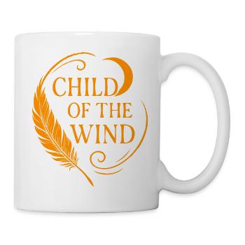Child of the Wind -Spirit T-Shirt mit Freiheit - Tasse - Weiß - Rechts