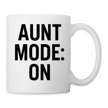 Aunt Mode On - Humour drôle pour les tantes - Mug blanc - blanc - Droite