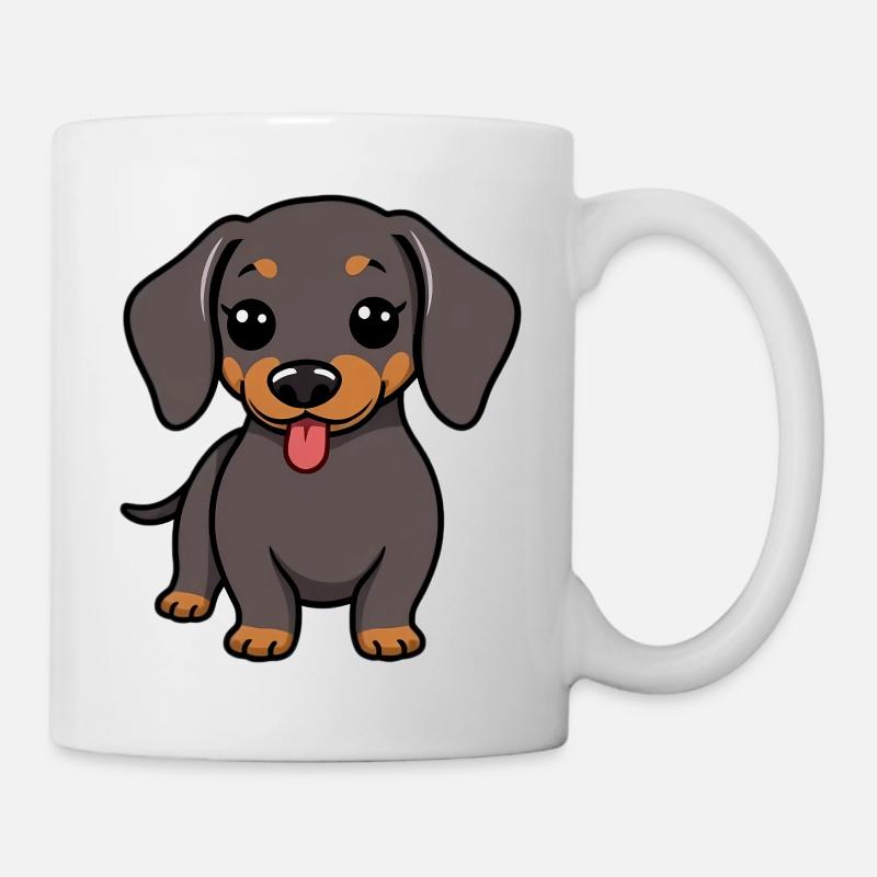 Dackel Hund - Tasse - Weiß