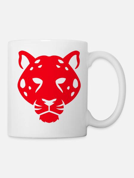 Panther Head Digitale Kunst - Tasse - Weiß
